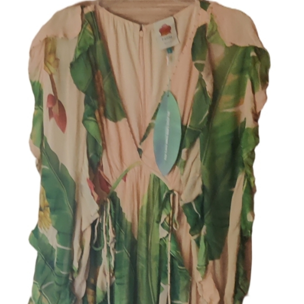 Farm Rio Fresh Bananas Maxi Dress Size Large Nwt - Picture 12 of 15